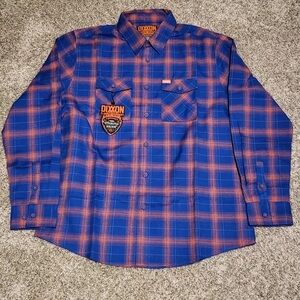 Dixxon shirt orange and blue XL